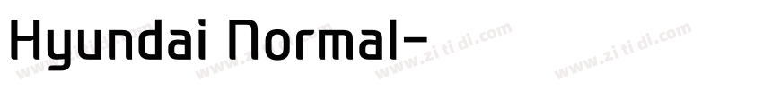 Hyundai Normal字体转换